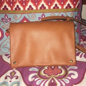 Brown Leather Cross-body